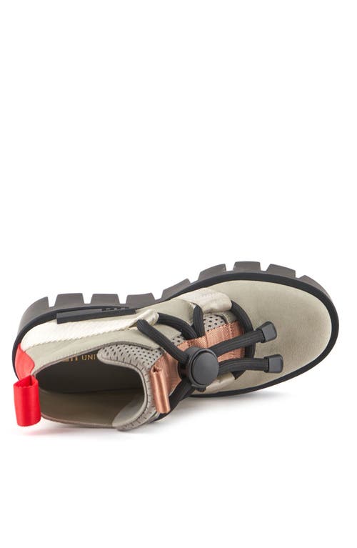 United Nude Grip Nomad Lo Platform Lug Bootie In Sustained Grey