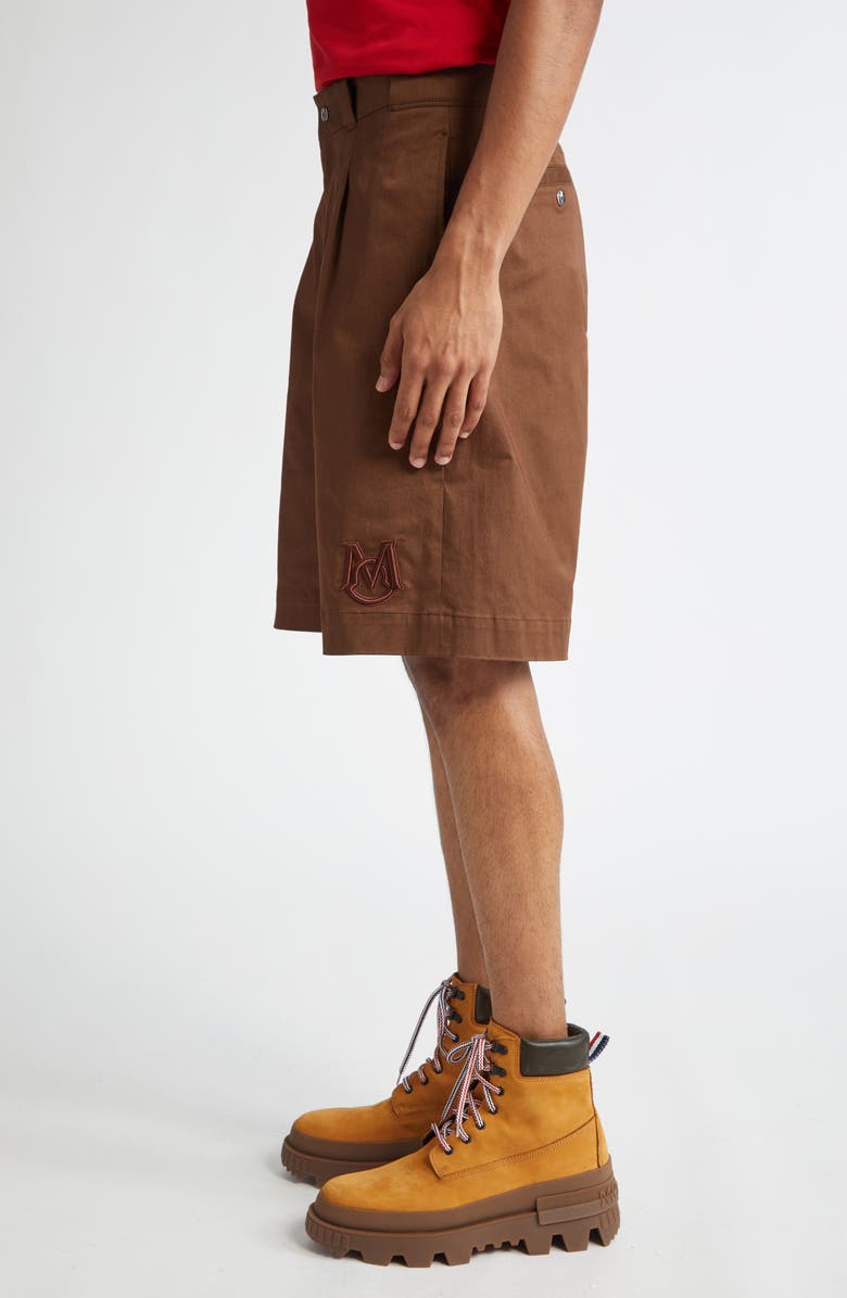 Moncler Stretch Cotton Gabardine Bermuda Shorts, Alternate, color, 