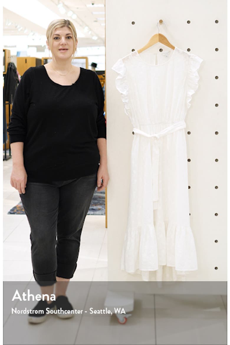 Reese Flutter Sleeve Embroidered Cotton Dress video