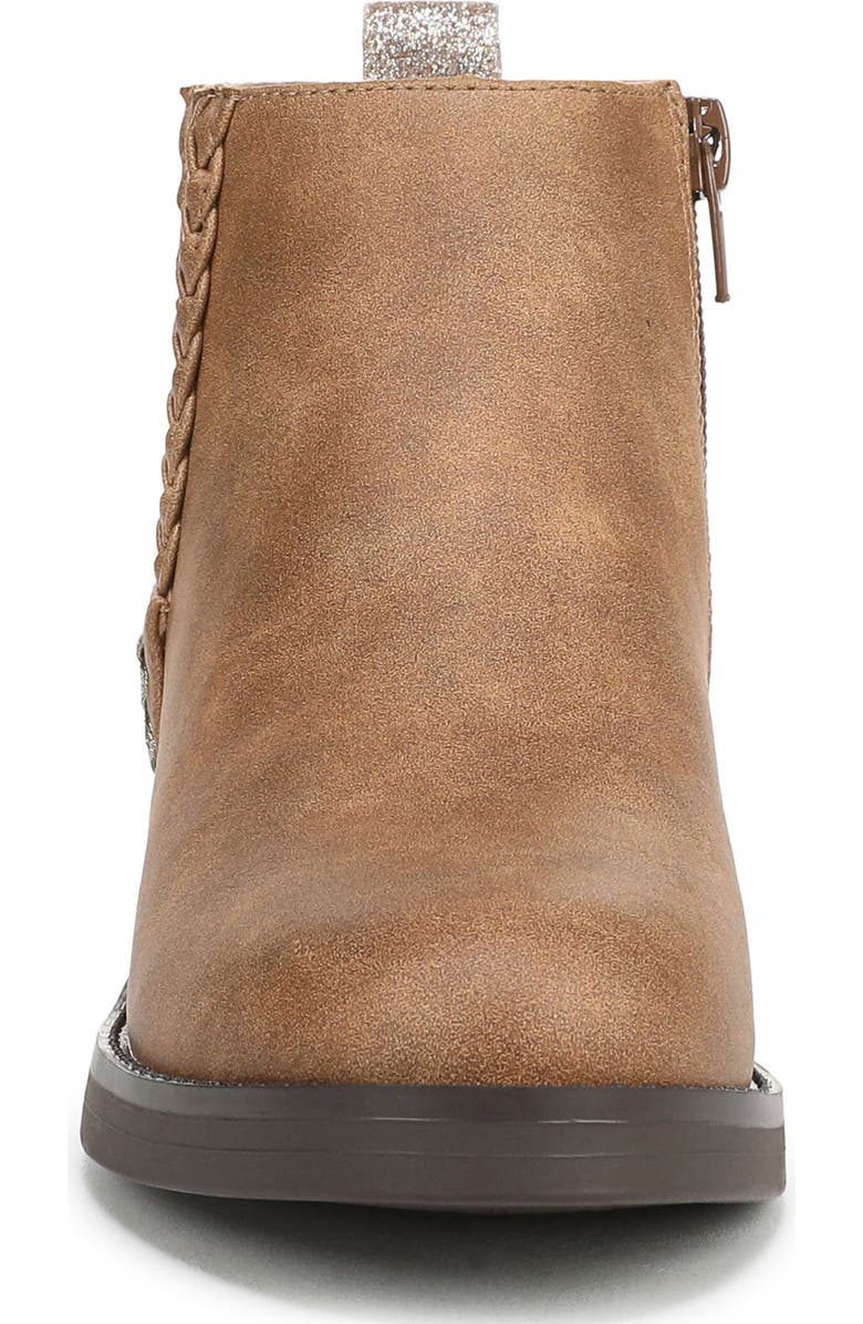 Blowfish Malibu Kids' Zojo Side Zip Boot, Alternate, color, Tan Brown Faux Leather