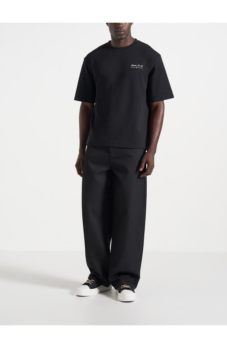 Manière De Voir Kian Circuit De Monaco Cotton T-Shirt, Alternate, color, Black