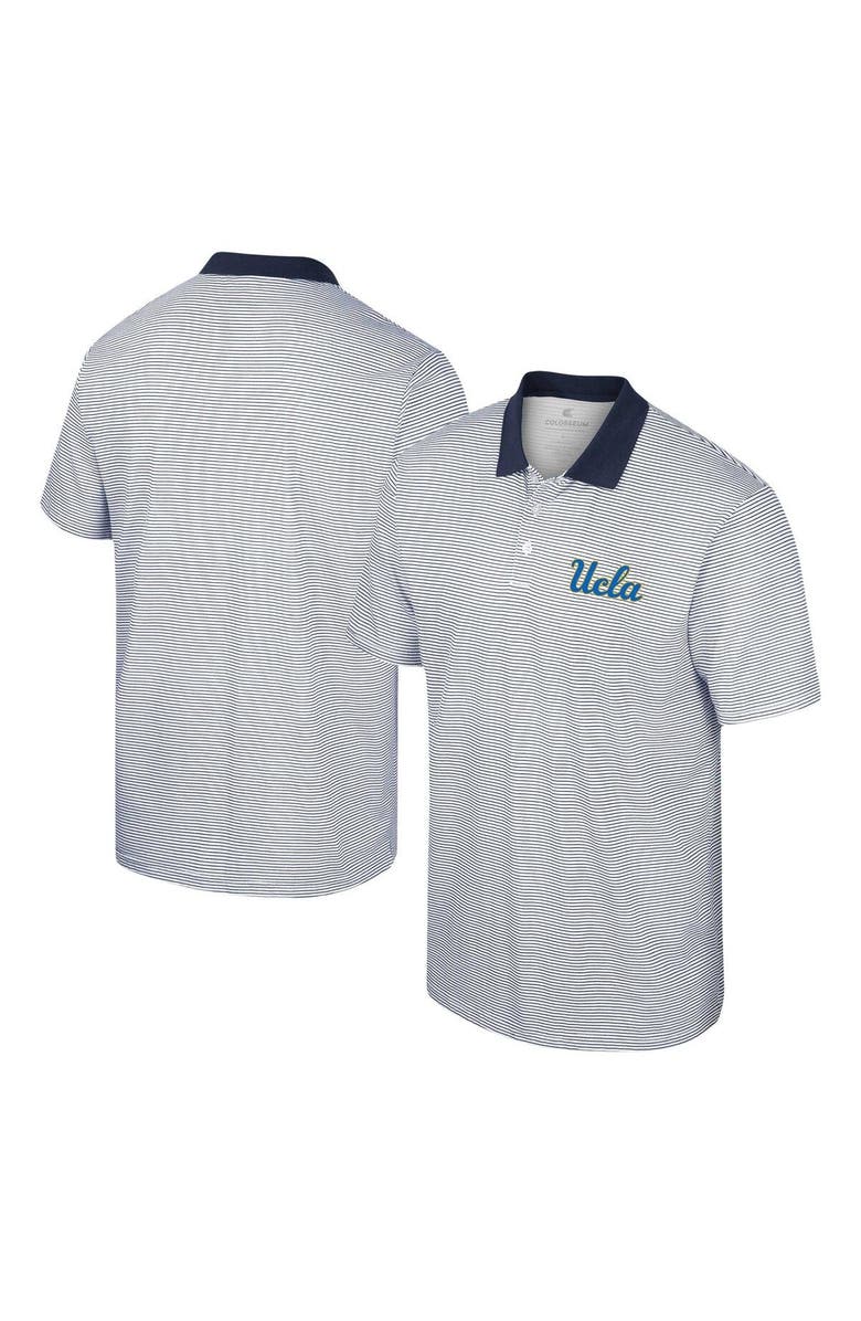 COLOSSEUM Men's Colosseum White UCLA Bruins Print Stripe Polo, Main, color, White