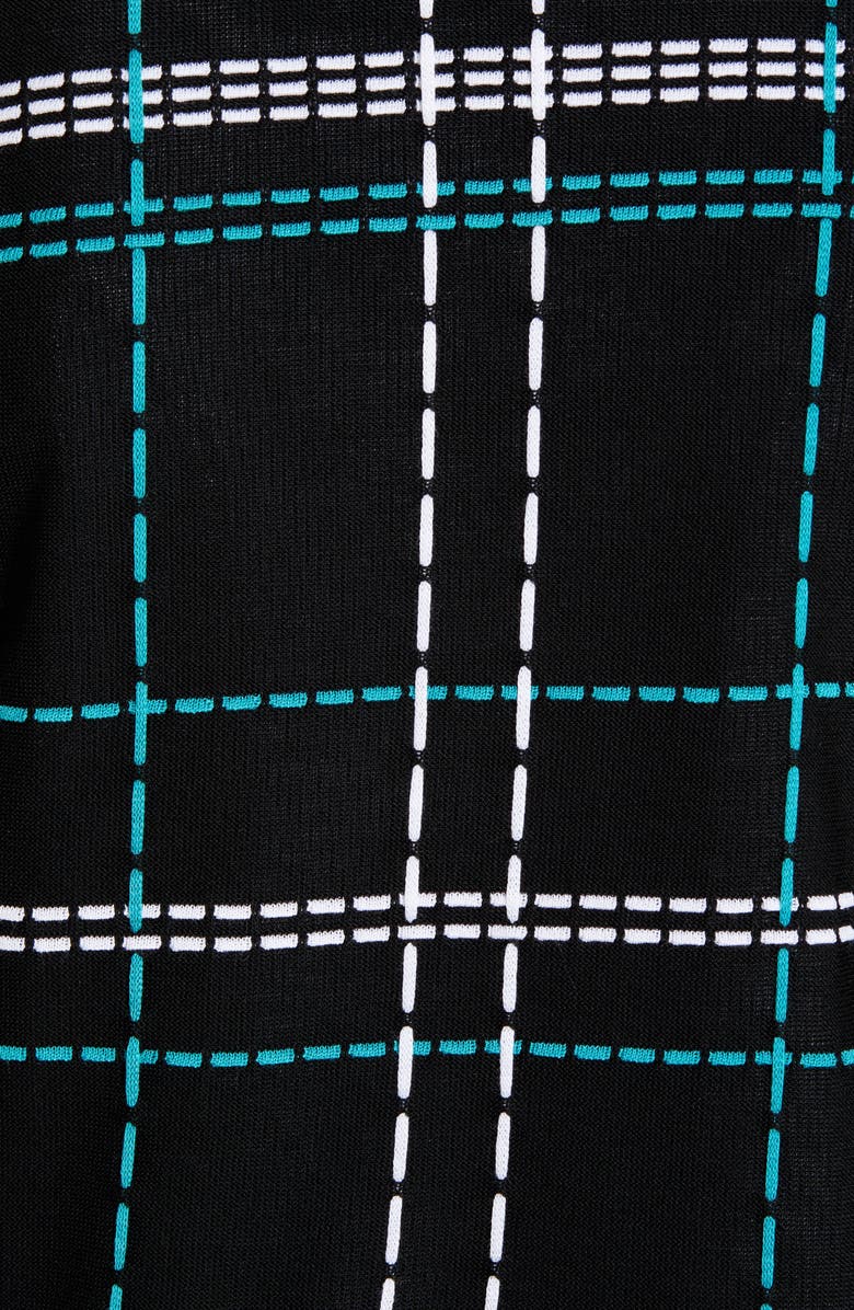 Ming Wang Pickstitch Plaid Boxy Jacket, Alternate, color,