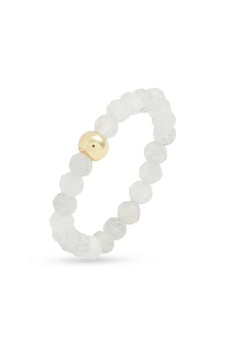 Kiara by Ki-Ele Sai Labradorite Stretch Ring, Main, color, Gold