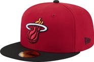 New Era Men's New Era Red Miami Heat Two-Tone 59FIFTY Fitted Hat