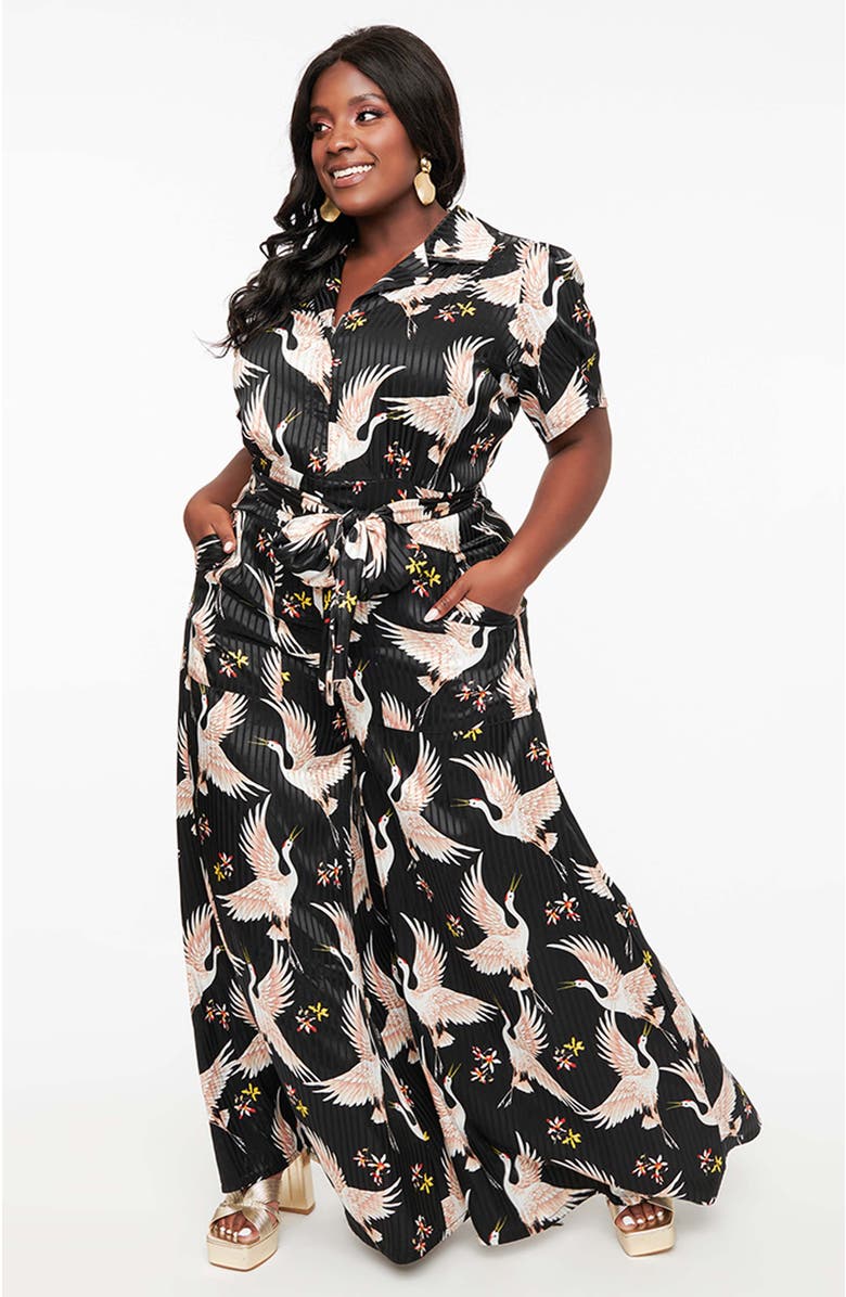 Unique Vintage 1940s Flare Leg Jumpsuit, Main, color, 