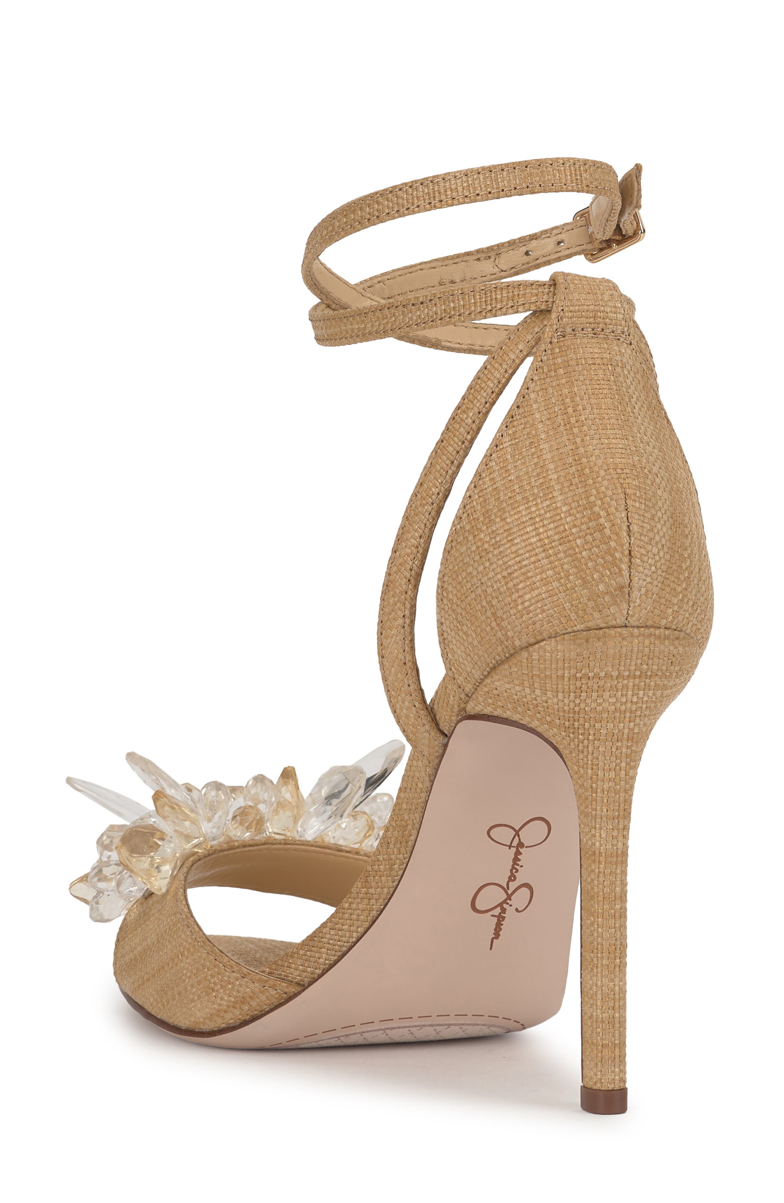 Jessica Simpson Janivah Ankle Strap Sandal, Alternate, color, Natural