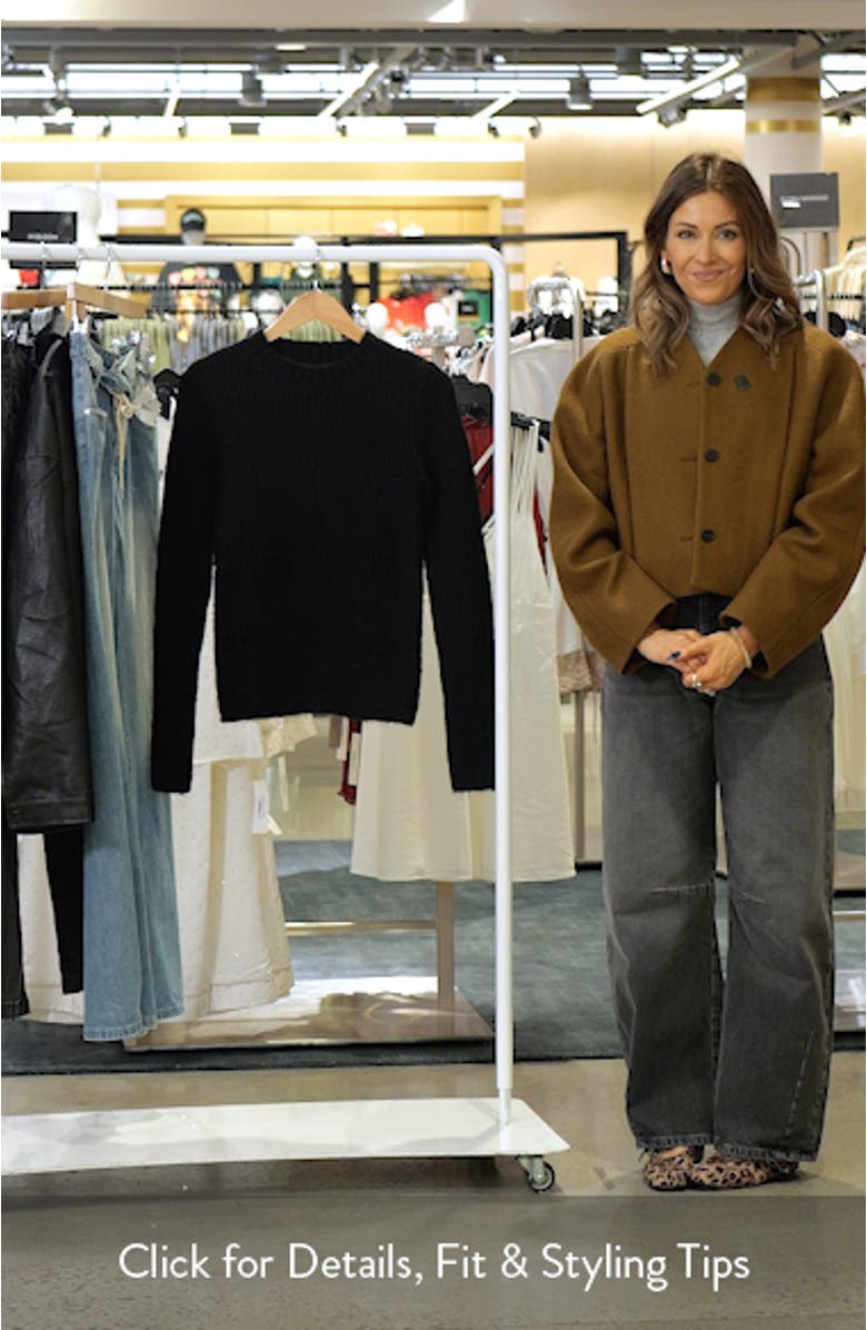 Rib Crewneck Sweater, sales video thumbnail