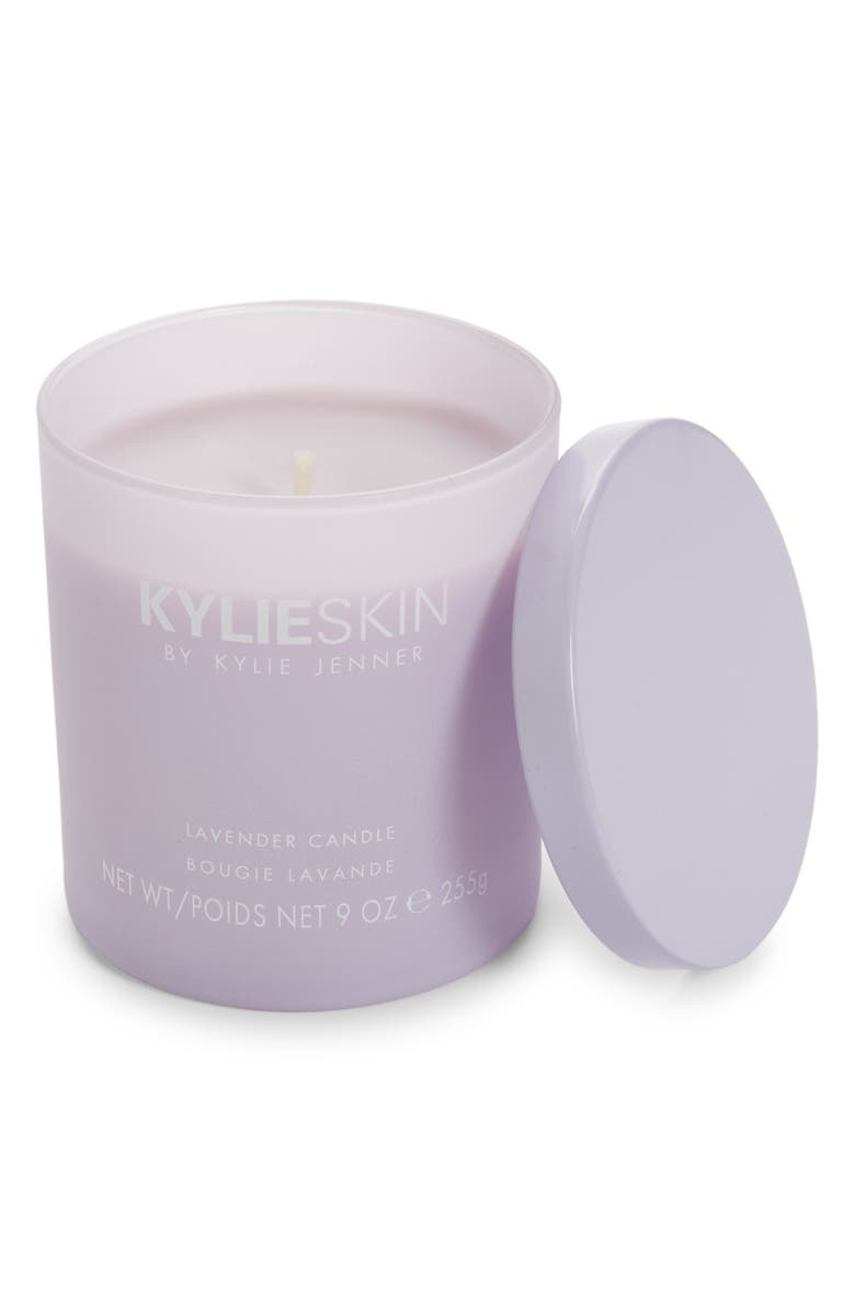 Kylie Cosmetics Lavender Garden Candle, Main, color, 