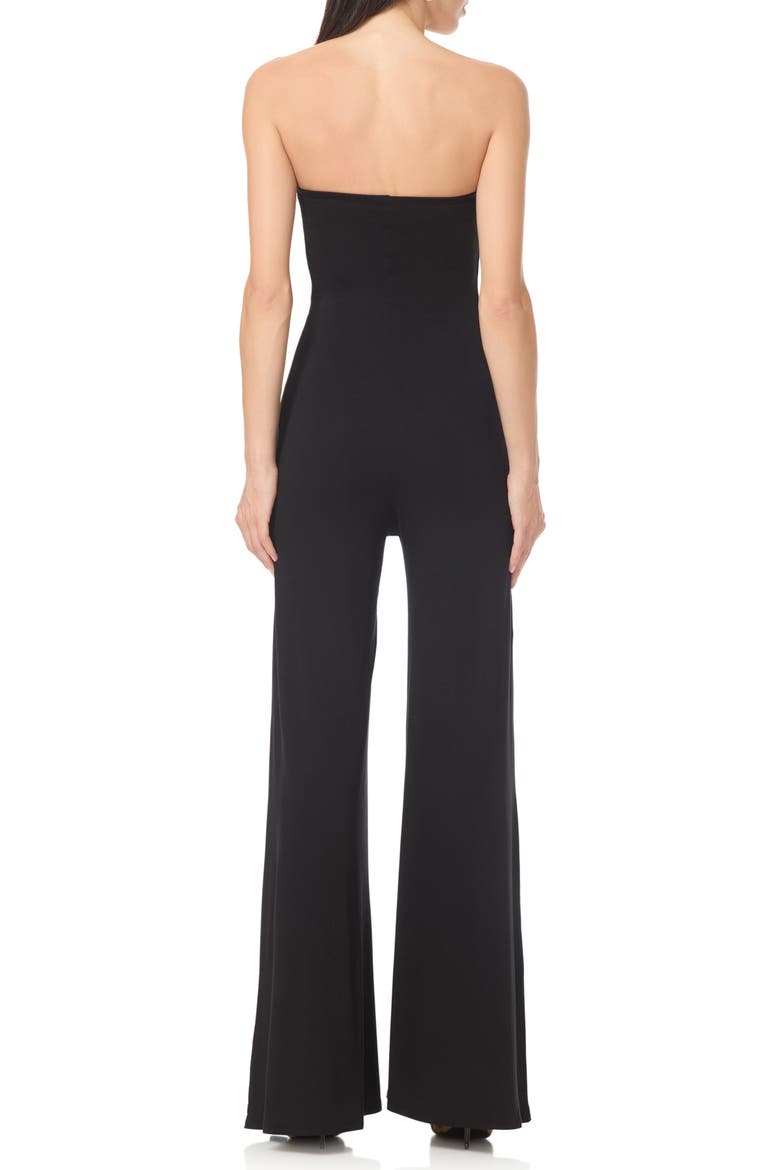 Nicola Strapless Catsuit, Alternate, color, NOIR