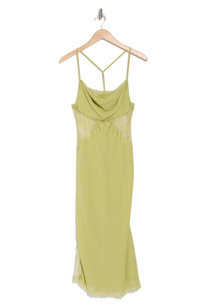 Lace Slip Dress, Alternate, color, OLIVE