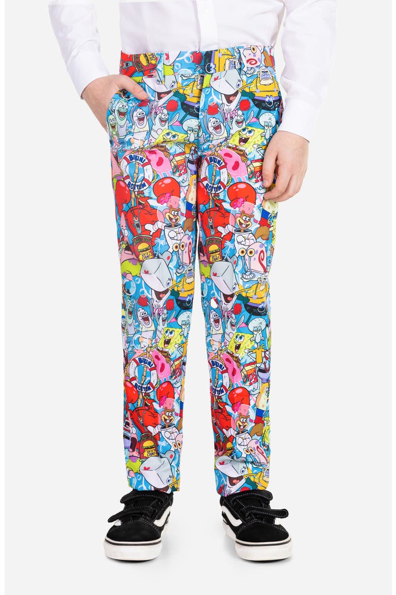 Kids' SpongeBob Frenzy Two-Piece Suit & Tie Set, Alternate, color, MISCELLANEOUS