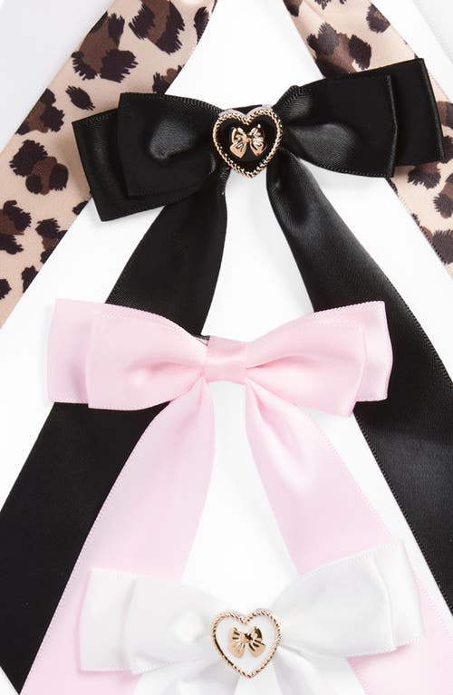 Capelli New York Kids' Assorted 8-pack Bow Clips In Pink