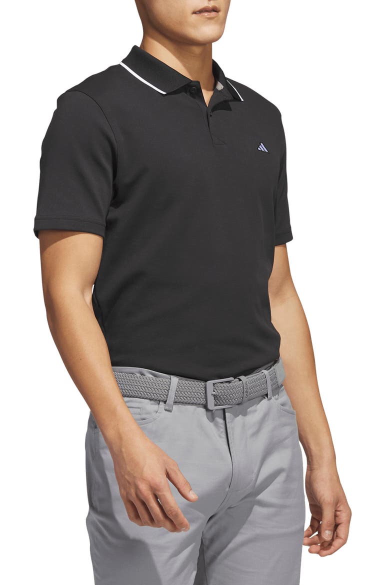 Go-To Cotton Blend Piqué Golf Polo, Alternate, color, BLACK