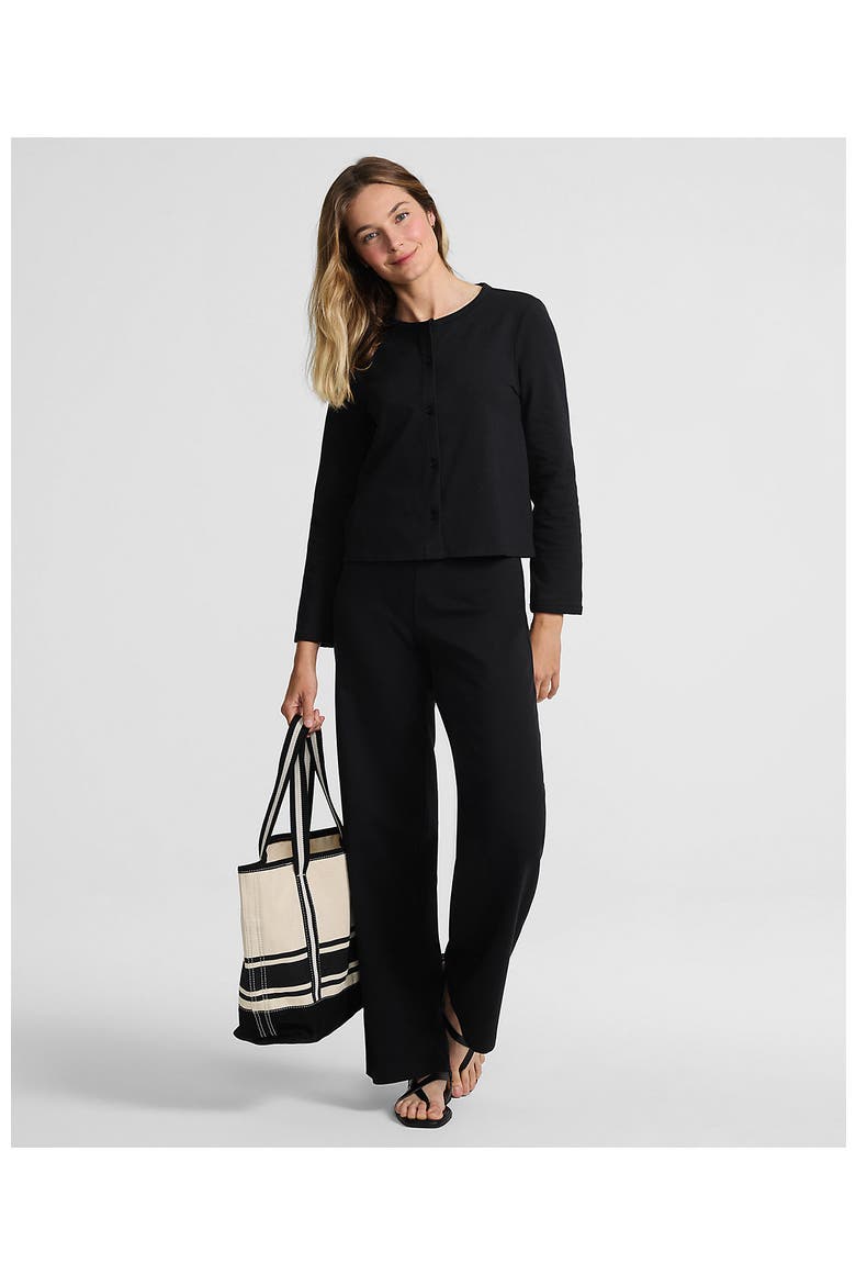 Starfish High Rise Pull On Wide Leg Pocket Pants, Alternate, color, Black