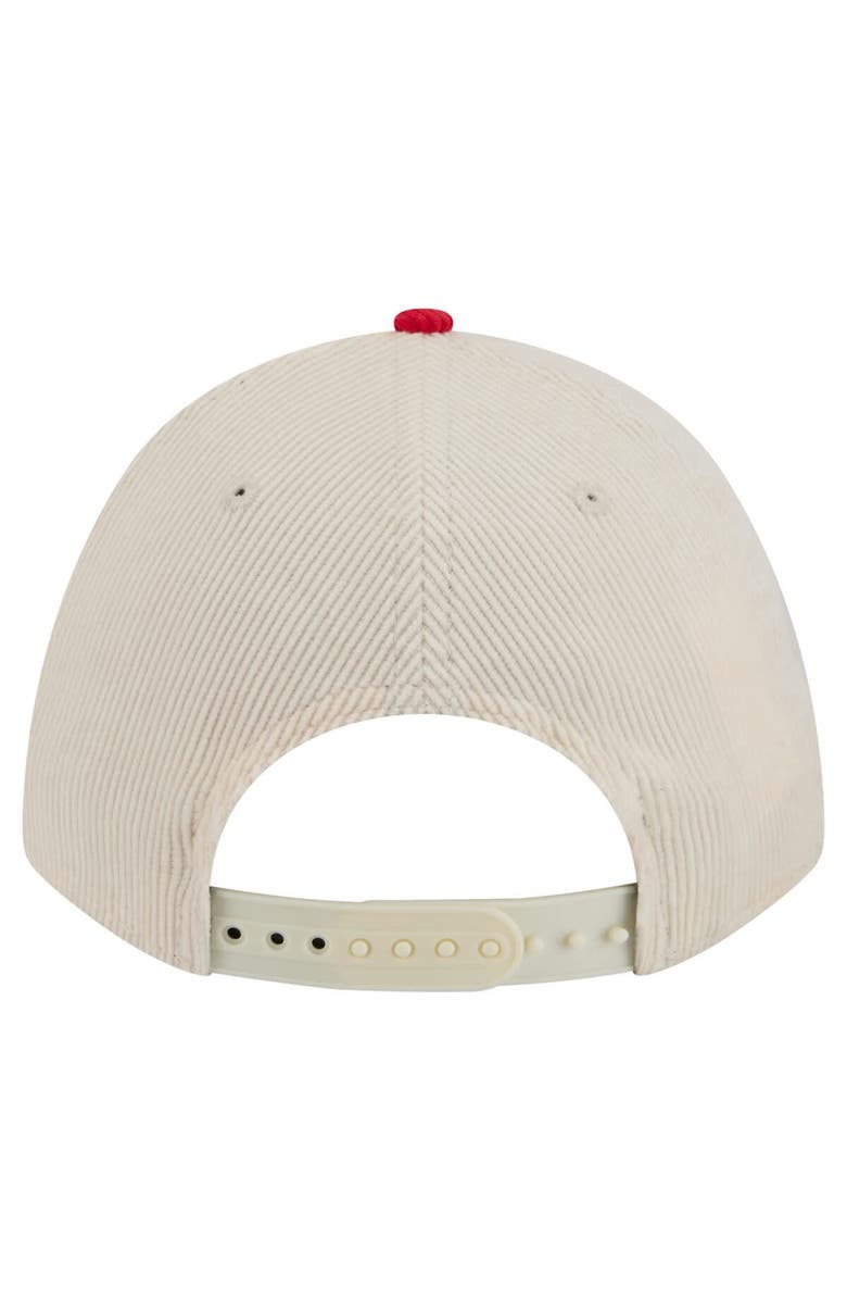 New Era Men's New Era  Cream/Red Philadelphia Phillies Sided Corduroy 9FORTY A-Frame Adjustable Hat, Alternate, color, Cream