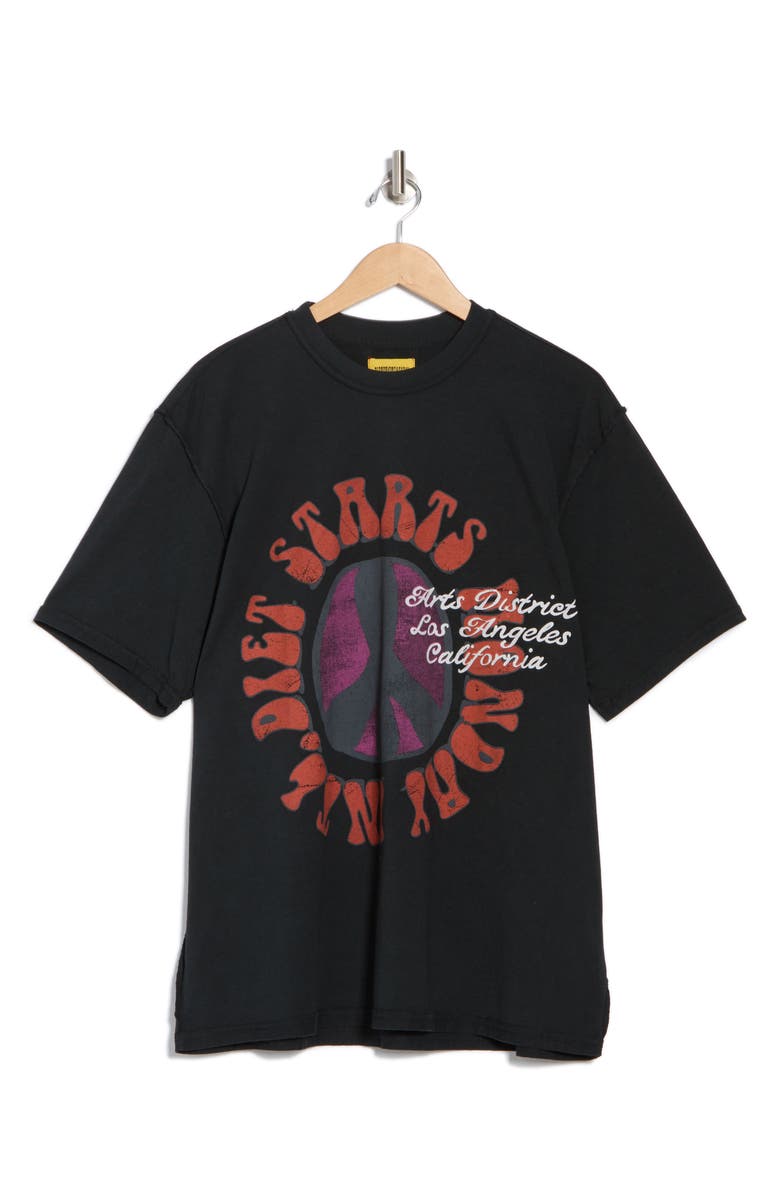 DIET STARTS MONDAY Arts District Graphic T-Shirt, Alternate, color, Vintage Black