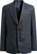 Paul Smith Marylebone Copper & Blue Slub Wool & Silk Sport Coat