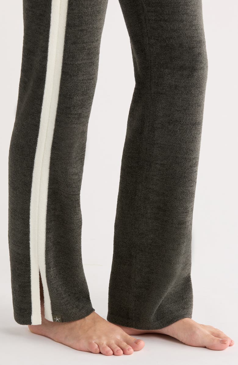 Barefoot Dreams<sup>®</sup> CozyChic<sup>®</sup> Ultra Lite<sup>®</sup> Side Stripe Slim Straight Leg Pants, Alternate, color, Dark Moss/ Pearl