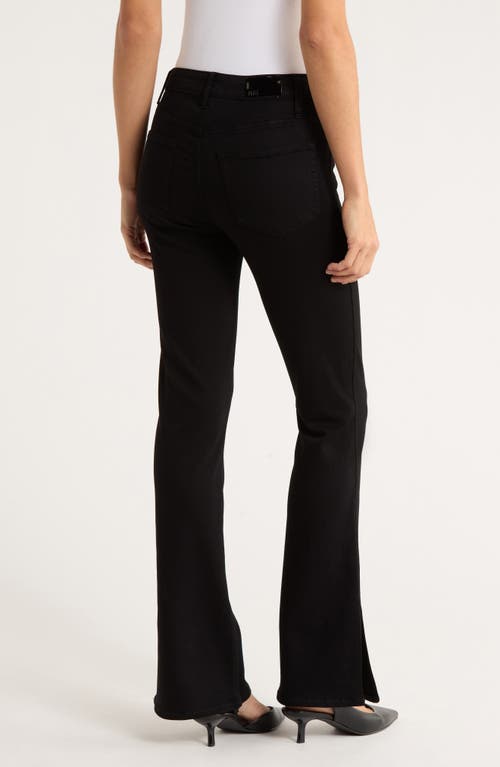 Paige Laurel Canyon High Waist Bootcut Jeans In Black