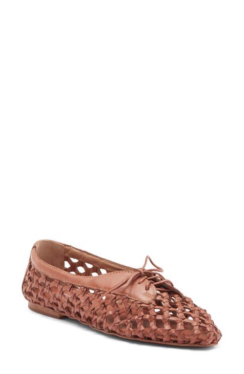 Jeffrey Campbell Zahra Woven Derby In Tan