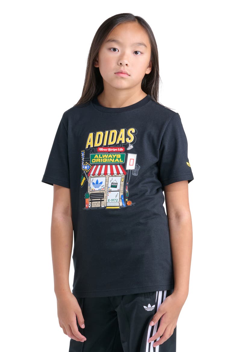 Kids' Shoe Shop Graphic T-Shirt, Alternate, color, BLACK