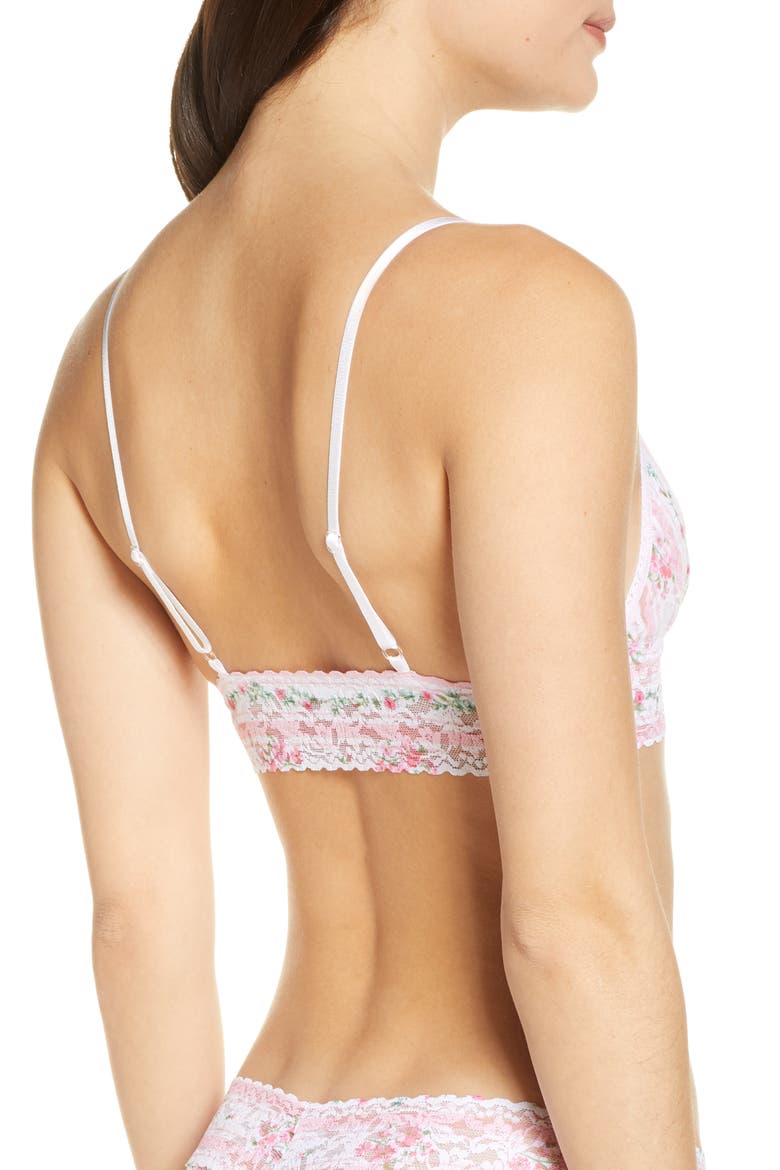 Prairie Stripe Lace Bralette, Alternate, color, PINK MULTI
