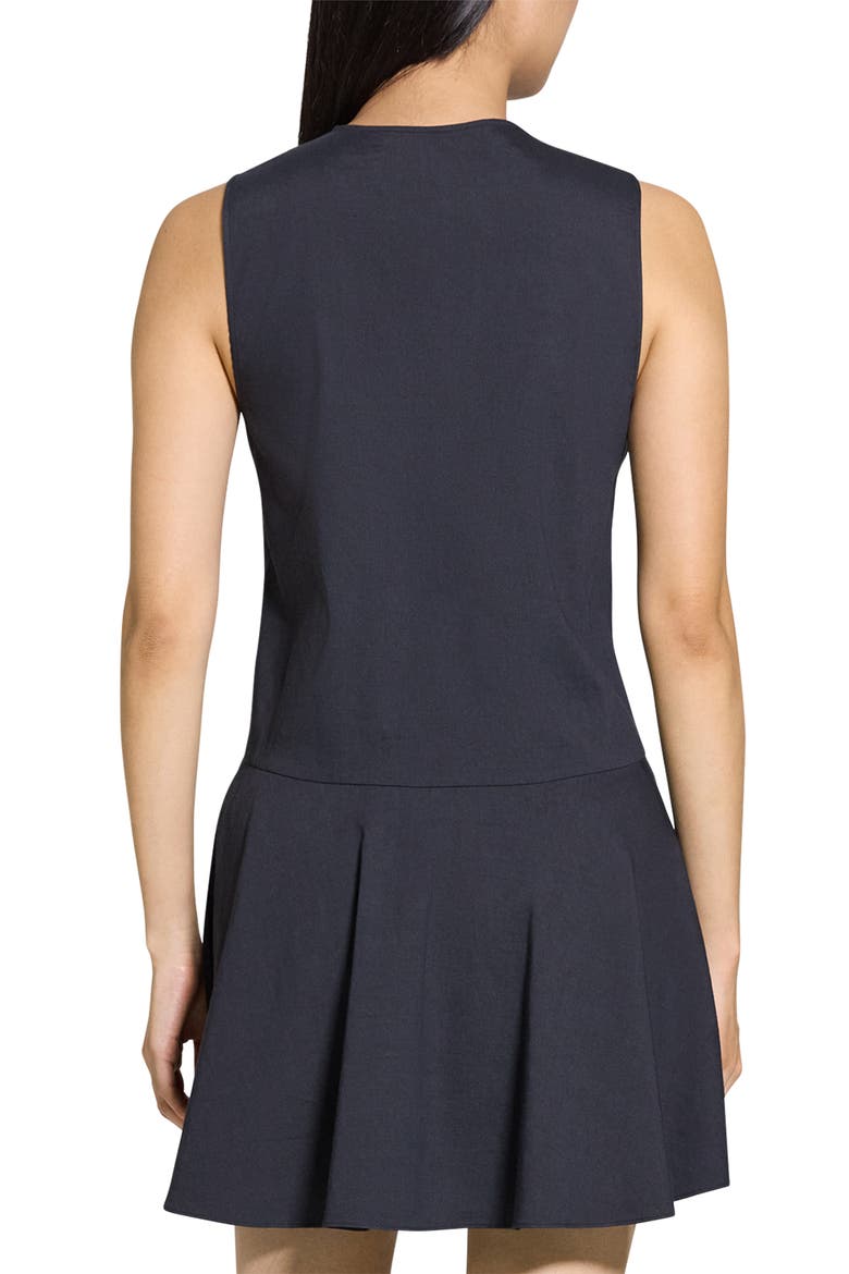 Sleeveless Linen Blend Minidress, Alternate, color, CONCORD