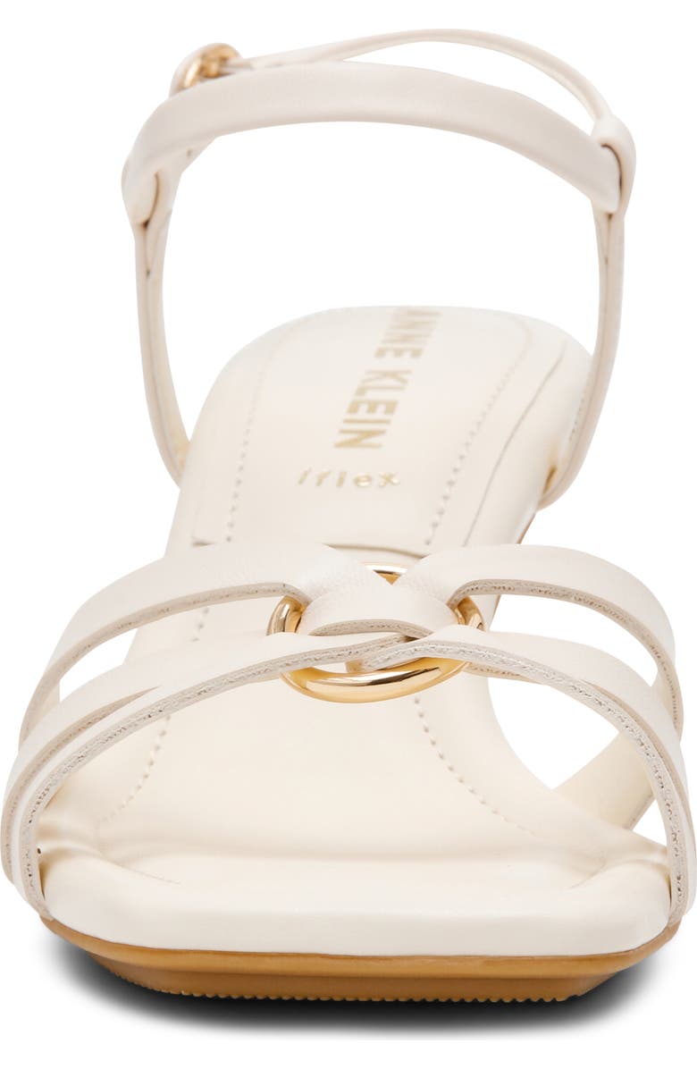 Anne Klein Jazlyn Ankle Strap Sandal, Alternate, color, White Pu