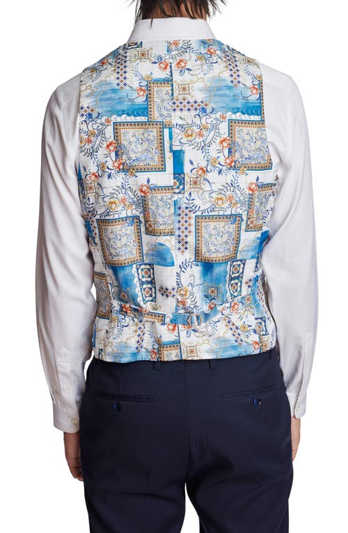 Paisley & Gray Eaton Modern Fit Vest In Blue