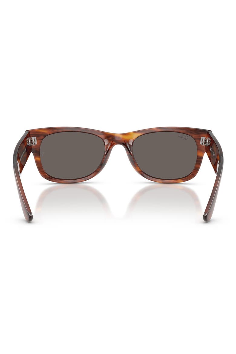 Mega Wayfarere II Square Sunglasses, Alternate, color, STRIPED HAVANA / DARK GREY