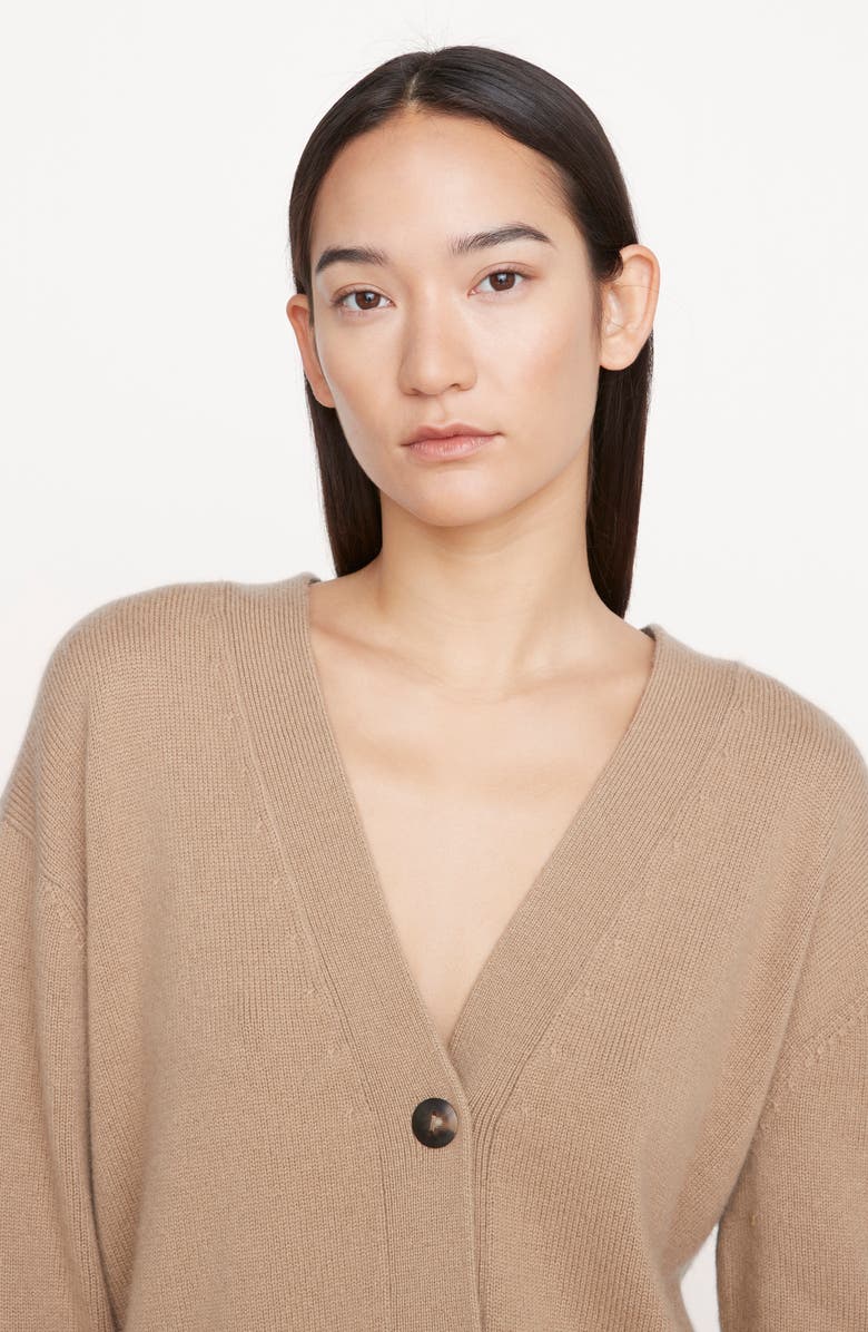 Vince Weekend Wool & Cashmere Cardigan, Alternate, color, Sandshell