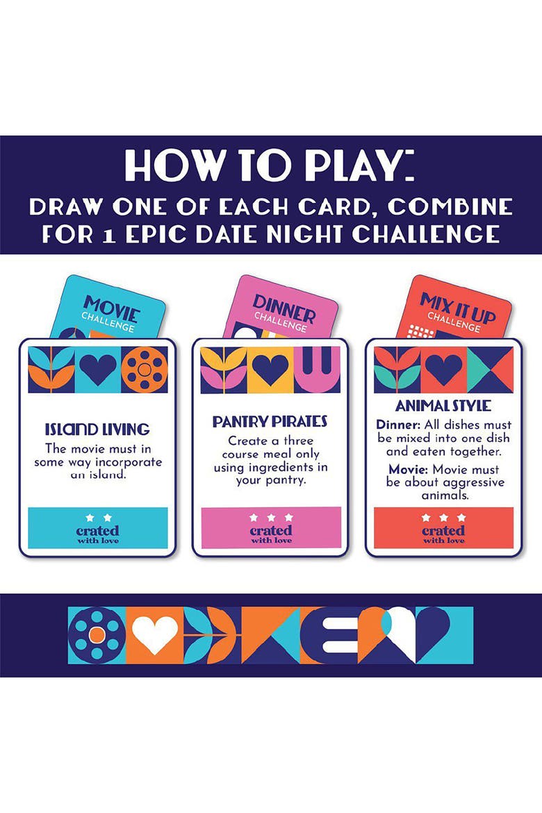 Mix It Up Date Night Generator, Date Night Cards, Alternate, color, Multicolored