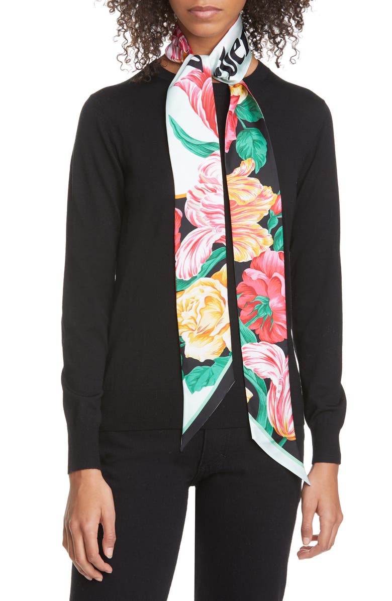 Burberry Archive Graphic Silk Scarf, Alternate, color, 