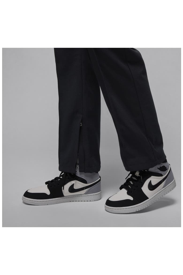 Twill Straight Leg Pants, Alternate, color, BLACK