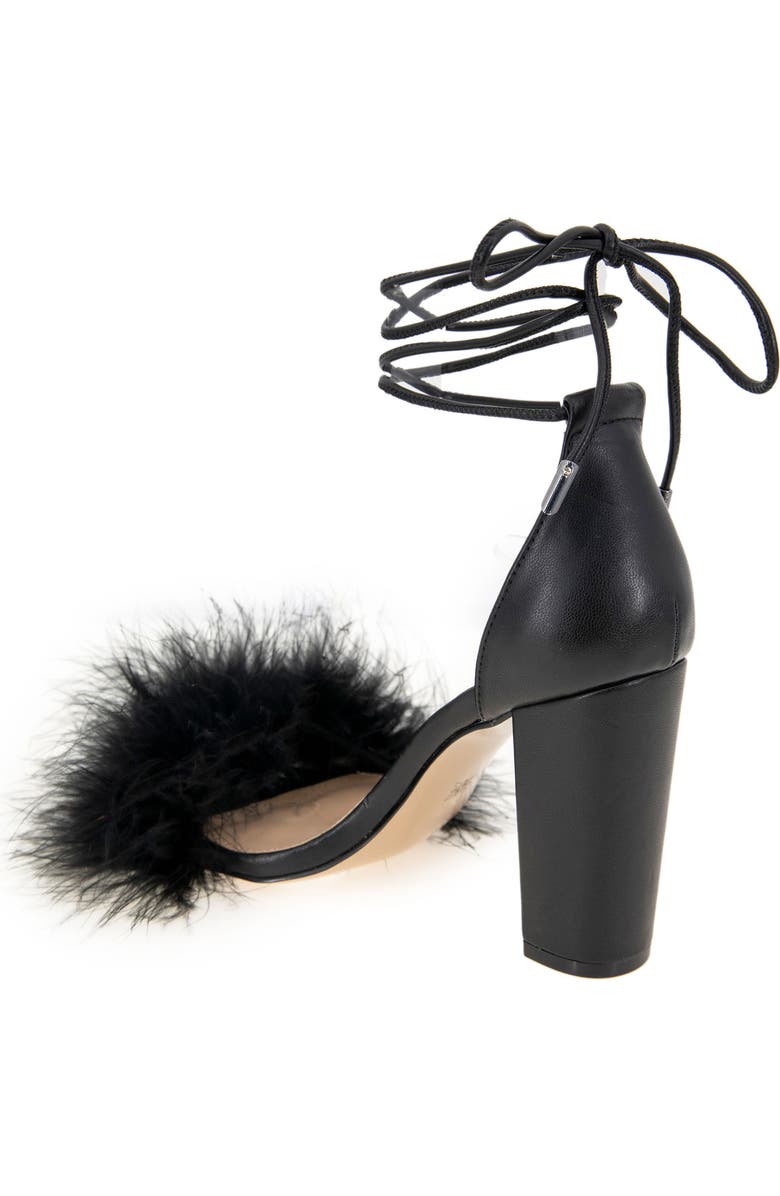 BCBGeneration Biny Feather Ankle Strap Sandal, Alternate, color,