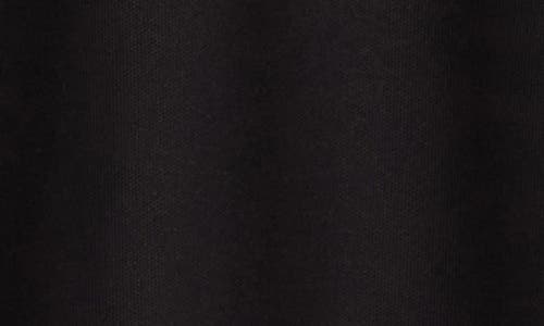 Calvin Klein Logo Tape Zip Polo In Black