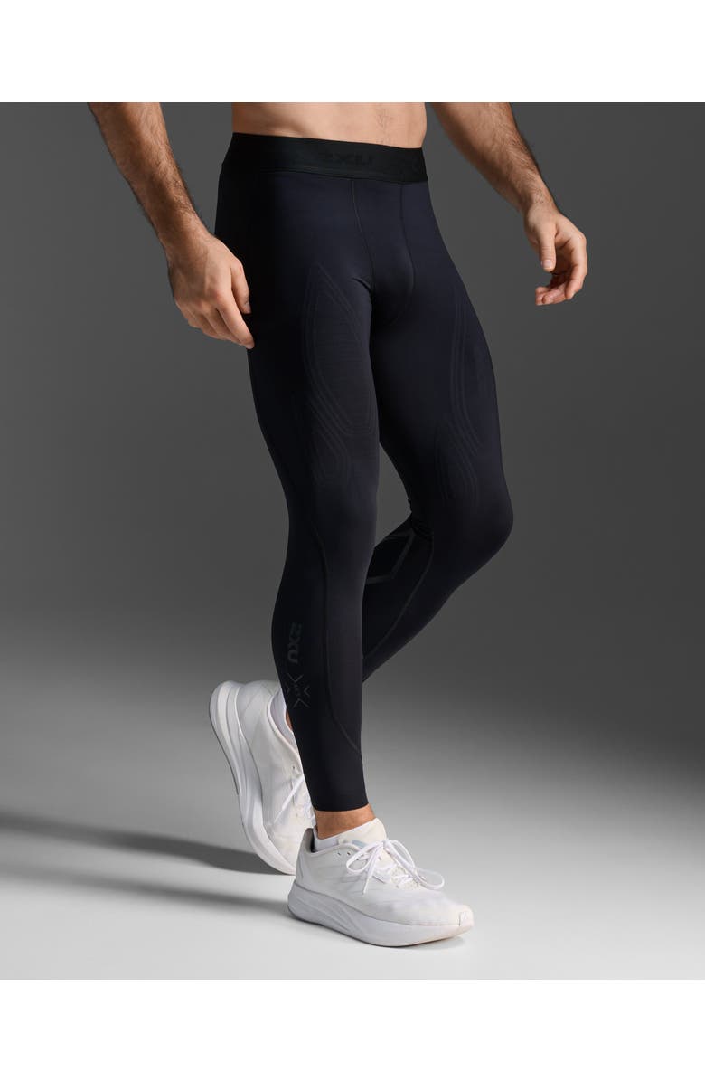 2XU Force Compression Tights, Alternate, color, Black/Nero
