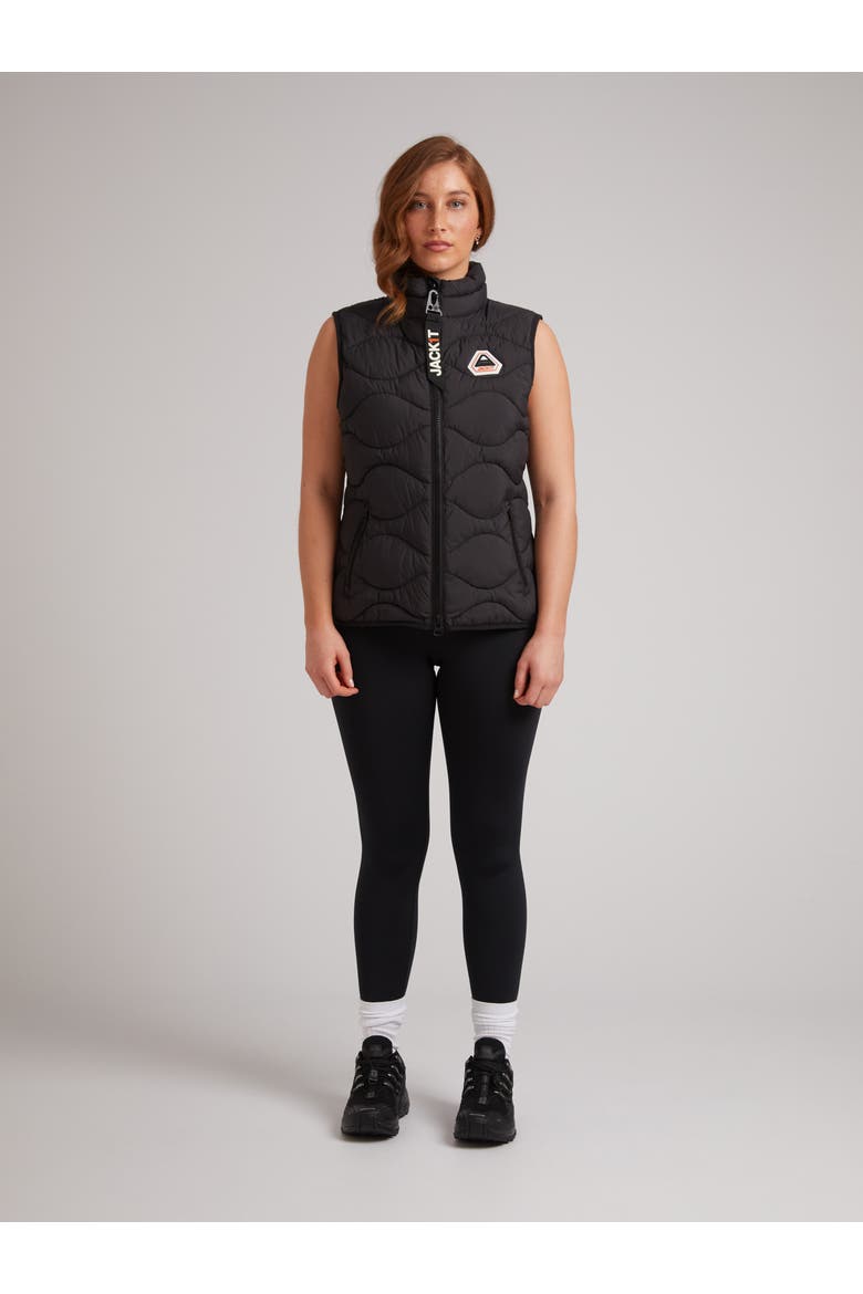 Orb1T High Neck Gilet, Alternate, color, BLACK