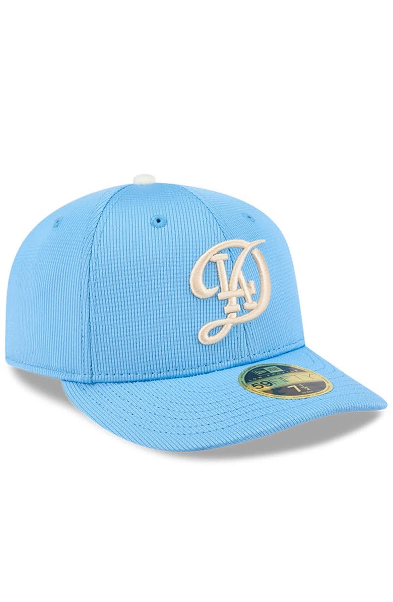 New Era Men's New Era Light Blue Los Angeles Dodgers City Connect Batting Practice Low Profile 59FIFTY Fitted Hat, Alternate, color, Light Blue