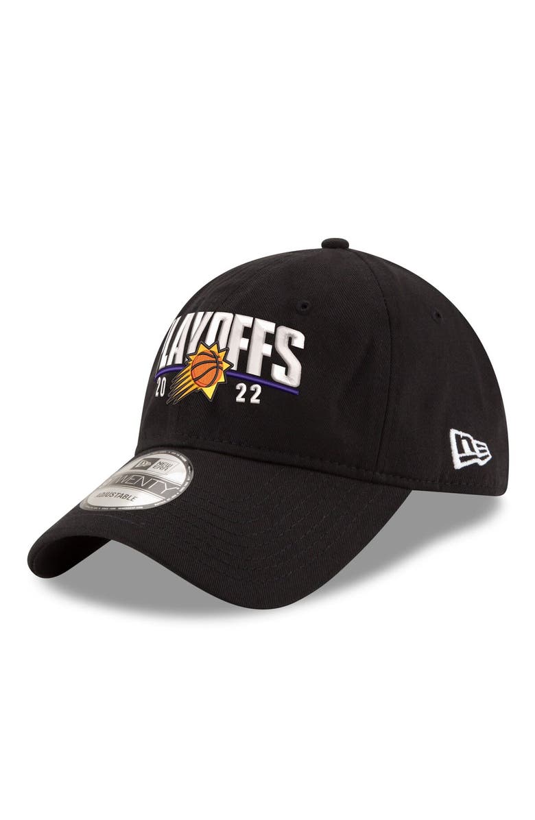 New Era Men's New Era Black Phoenix Suns 2022 NBA Playoffs Arch 9TWENTY Adjustable Hat, Main, color, 