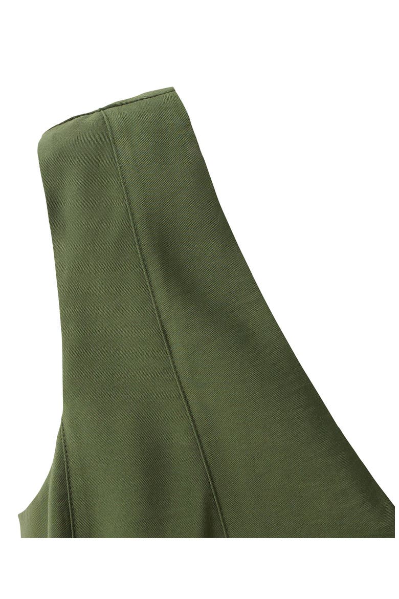 Sleeveless A-Line Maxi Dress, Alternate, color, KHAKI GREEN