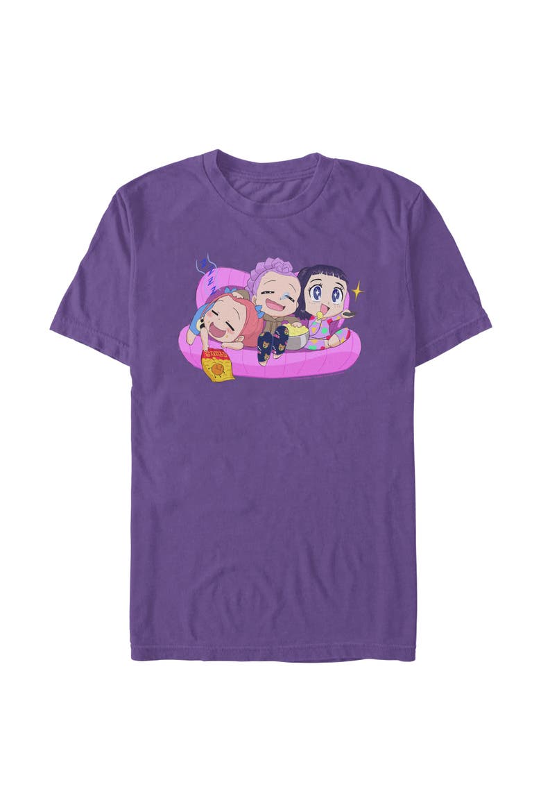Men's KPop Demon Hunters Movie Night Group  Graphic T-Shirt, Main, color, Purple
