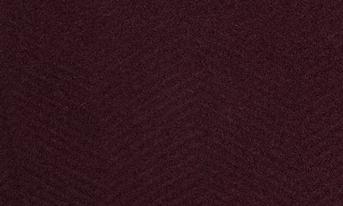 Cole Haan Asymmetric Wool Blend Coat In Burgundy