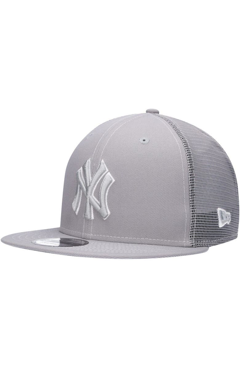 New Era Men's New Era  Gray New York Yankees 2023 On-Field Batting Practice 9FIFTY Snapback Hat, Main, color, 