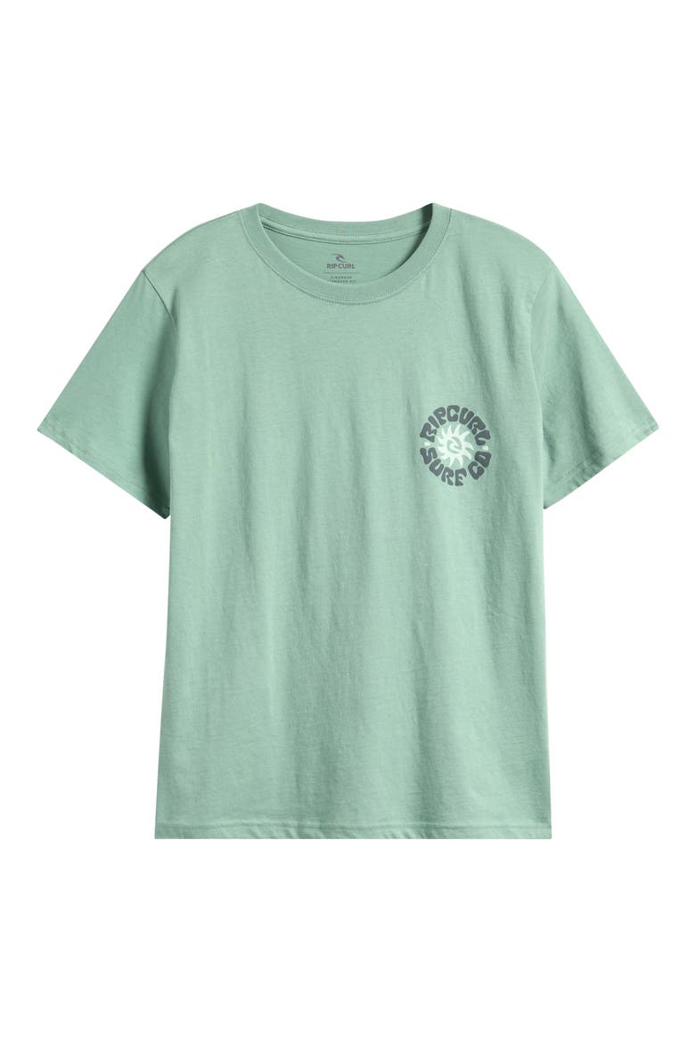 Kids' Pacific Rinse Circle Cotton Graphic T-Shirt, Main, color, ALOE
