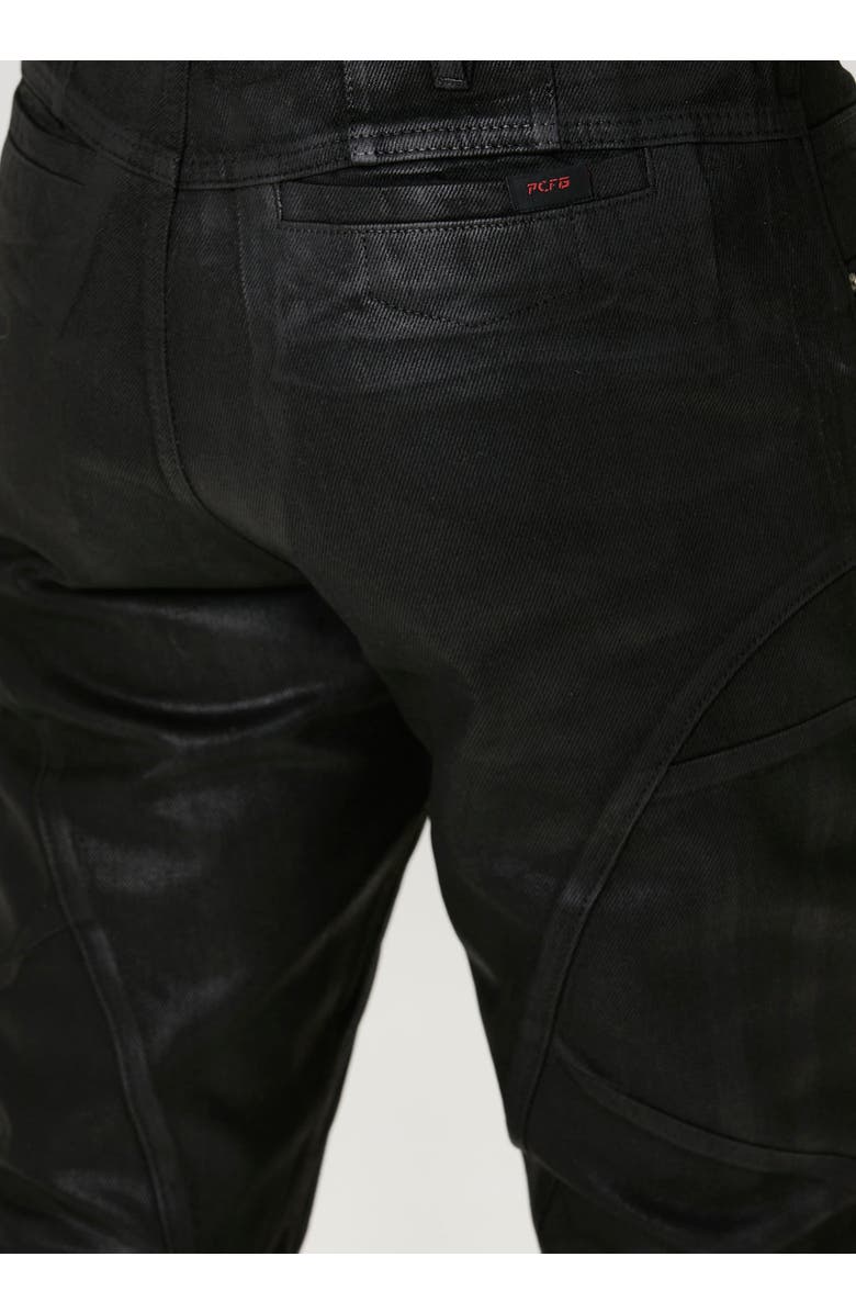 PCFG Pure Cotton Shiny Coated Denim Pant, Alternate, color, Black