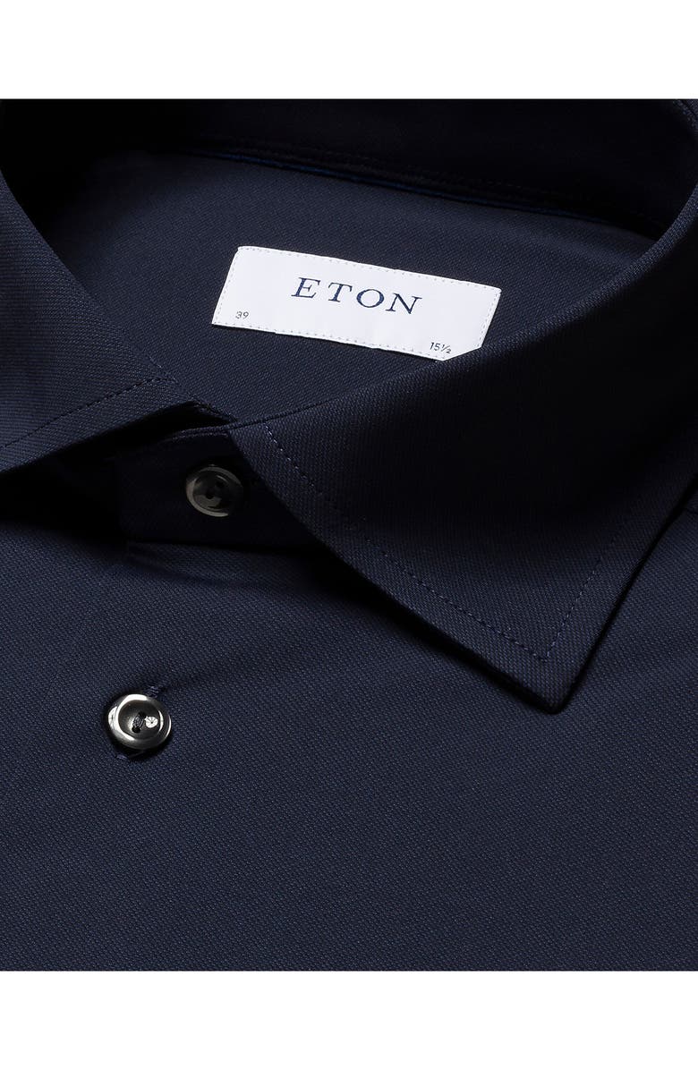 Eton Contemporary Fit Solid Stretch Dress Shirt, Alternate, color,