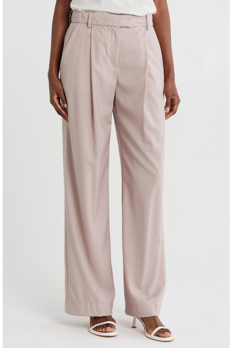 Traverse Wool Wide Leg Trousers, Main, color, LIGHT PINK
