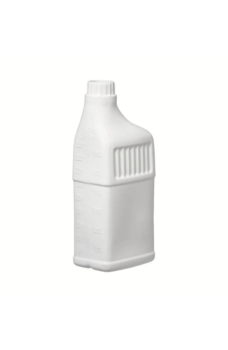 PUEBCO Bottle Shaped Flower Vase, Main, color, White